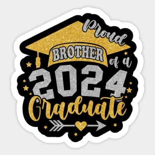 Brother Senior 2024 Proud Brother of a Class of 2024 Graduate Brother Sticker